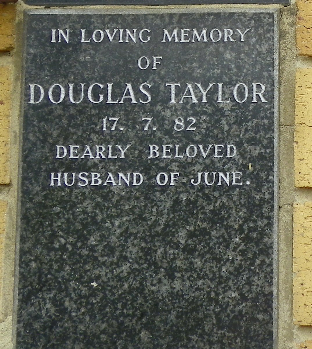 TAYLOR Douglas -1982