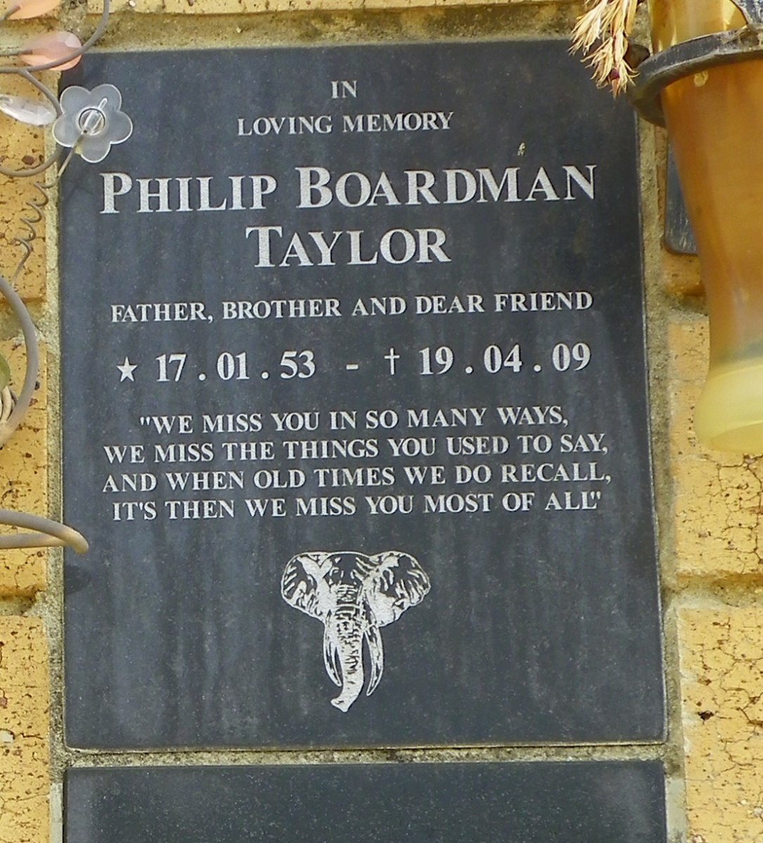TAYLOR Philip Boardman 1953-2009