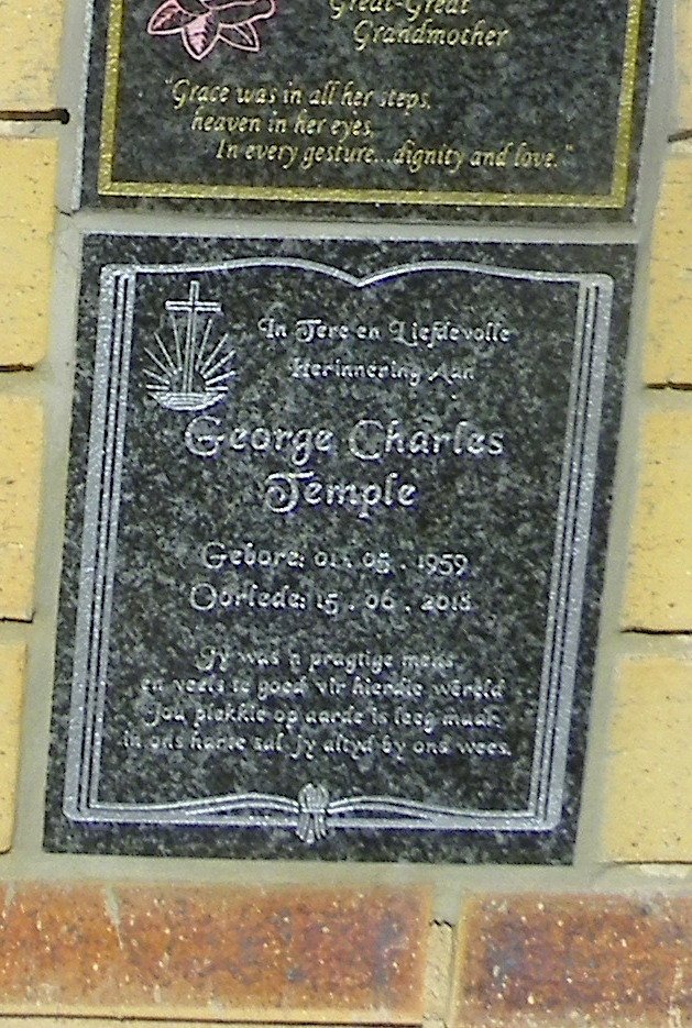 TEMPLE George Charles 1959-2018