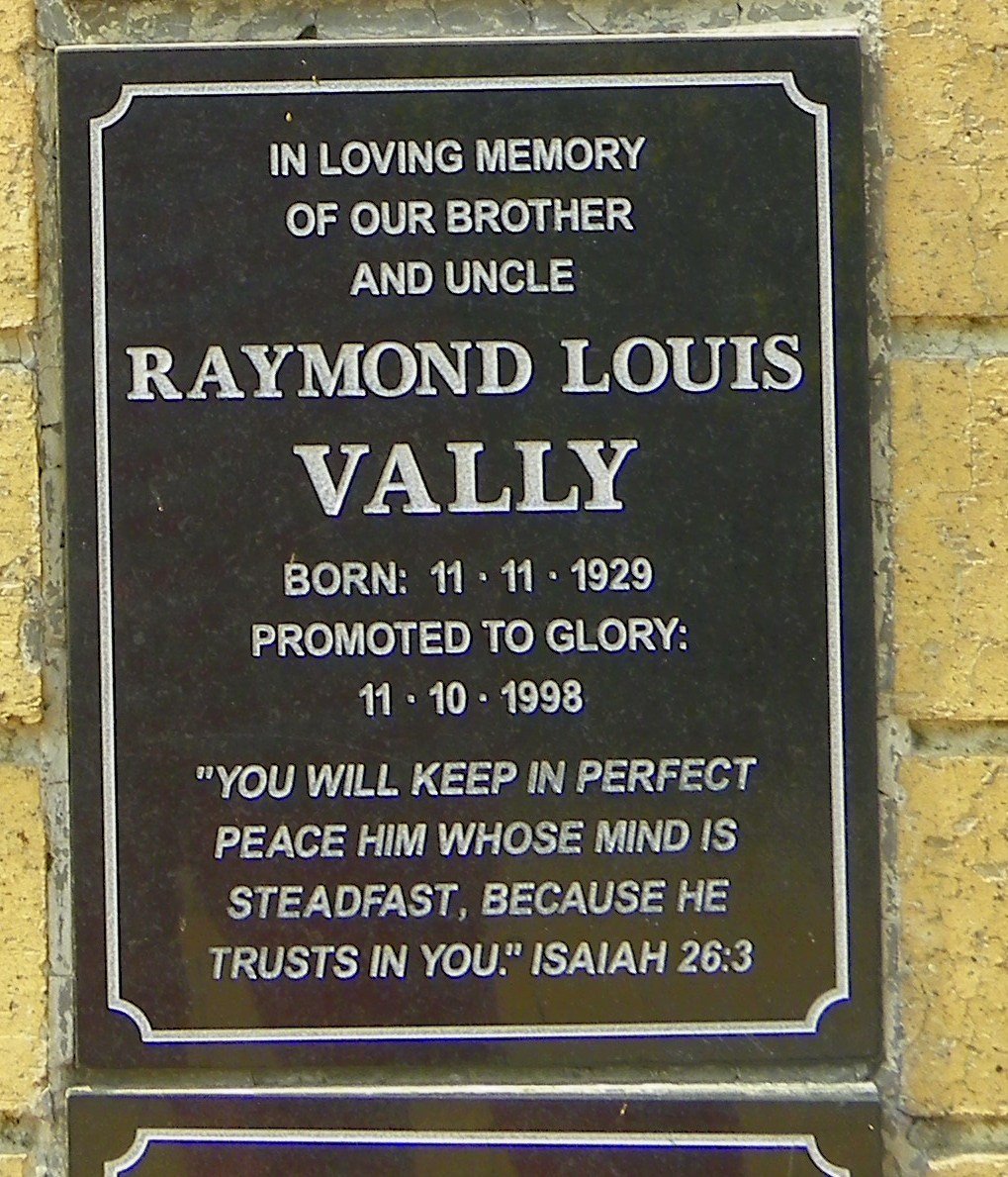 VALLY Raymond Louis 1929-1998