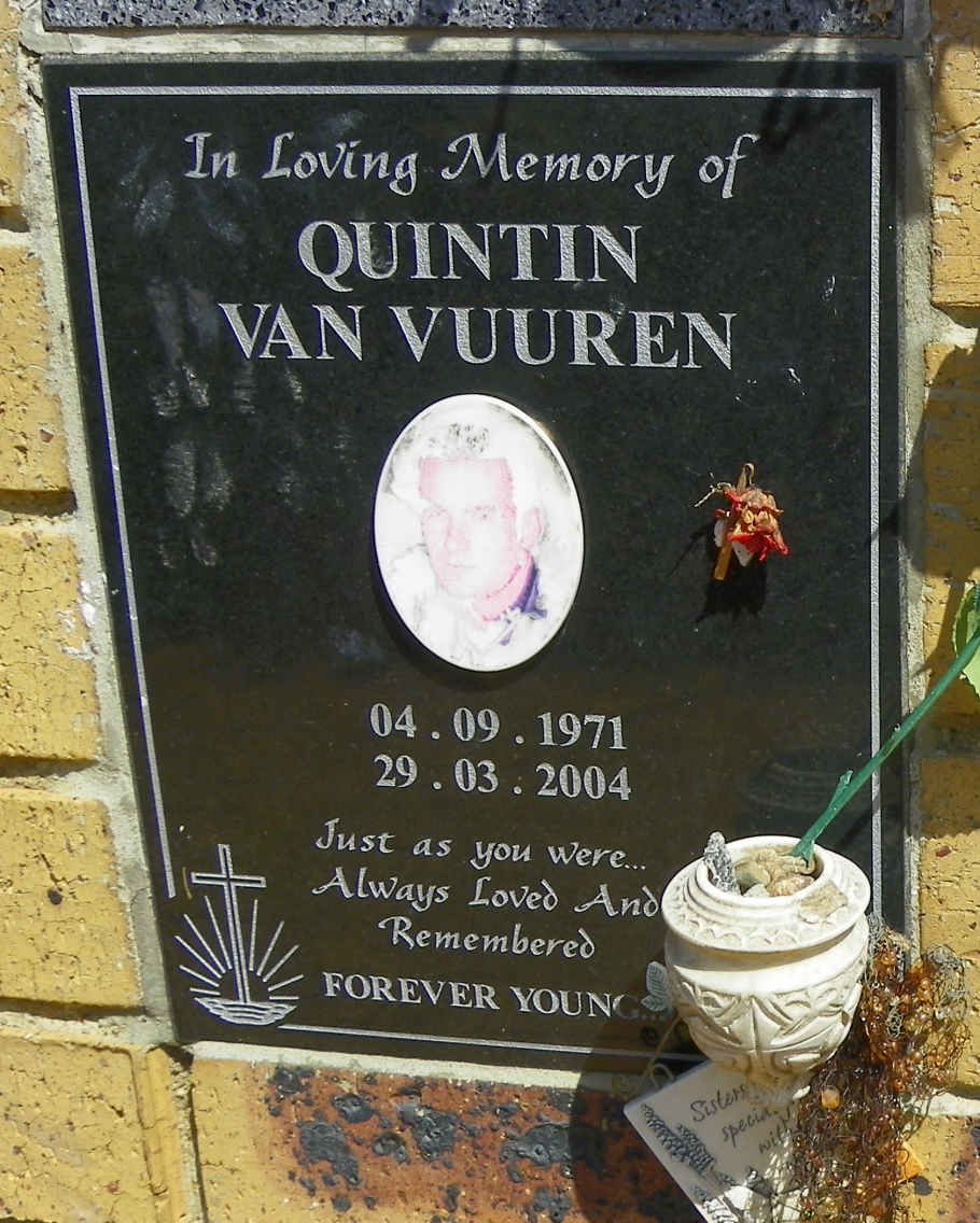 VUUREN Quintin, van 1971-2004