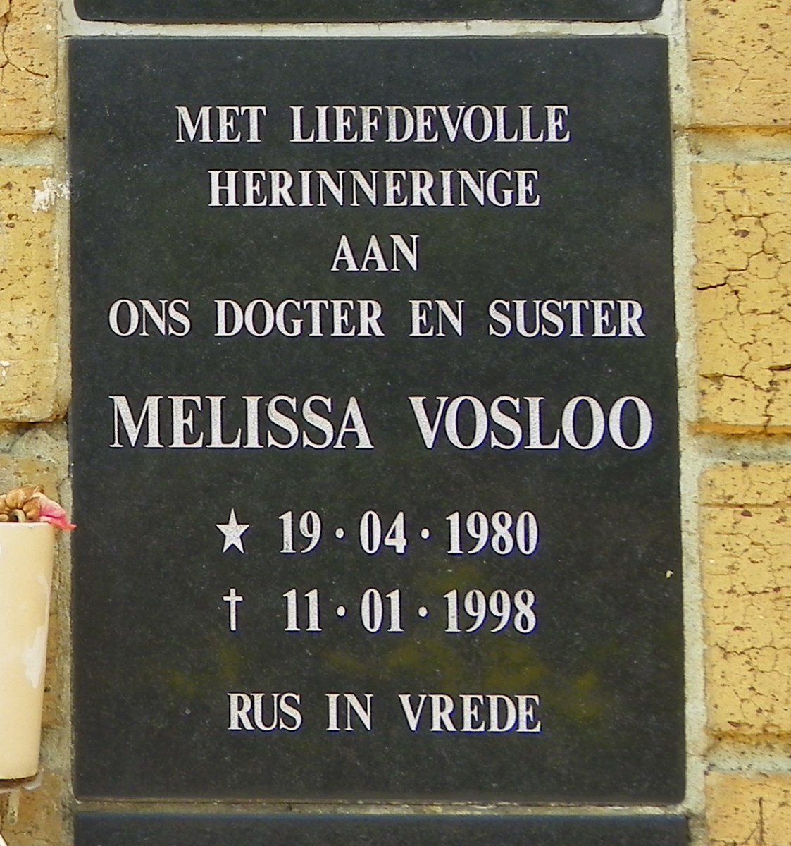 VOSLOO Melissa 1980-1998
