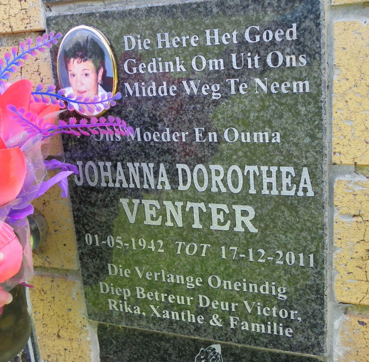 VENTER Johanna Dorothea 1942-2011