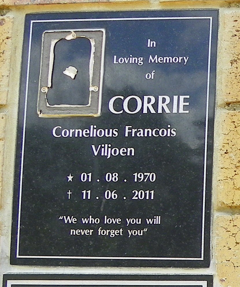 VILJOEN Cornelious Francois 1970-2011