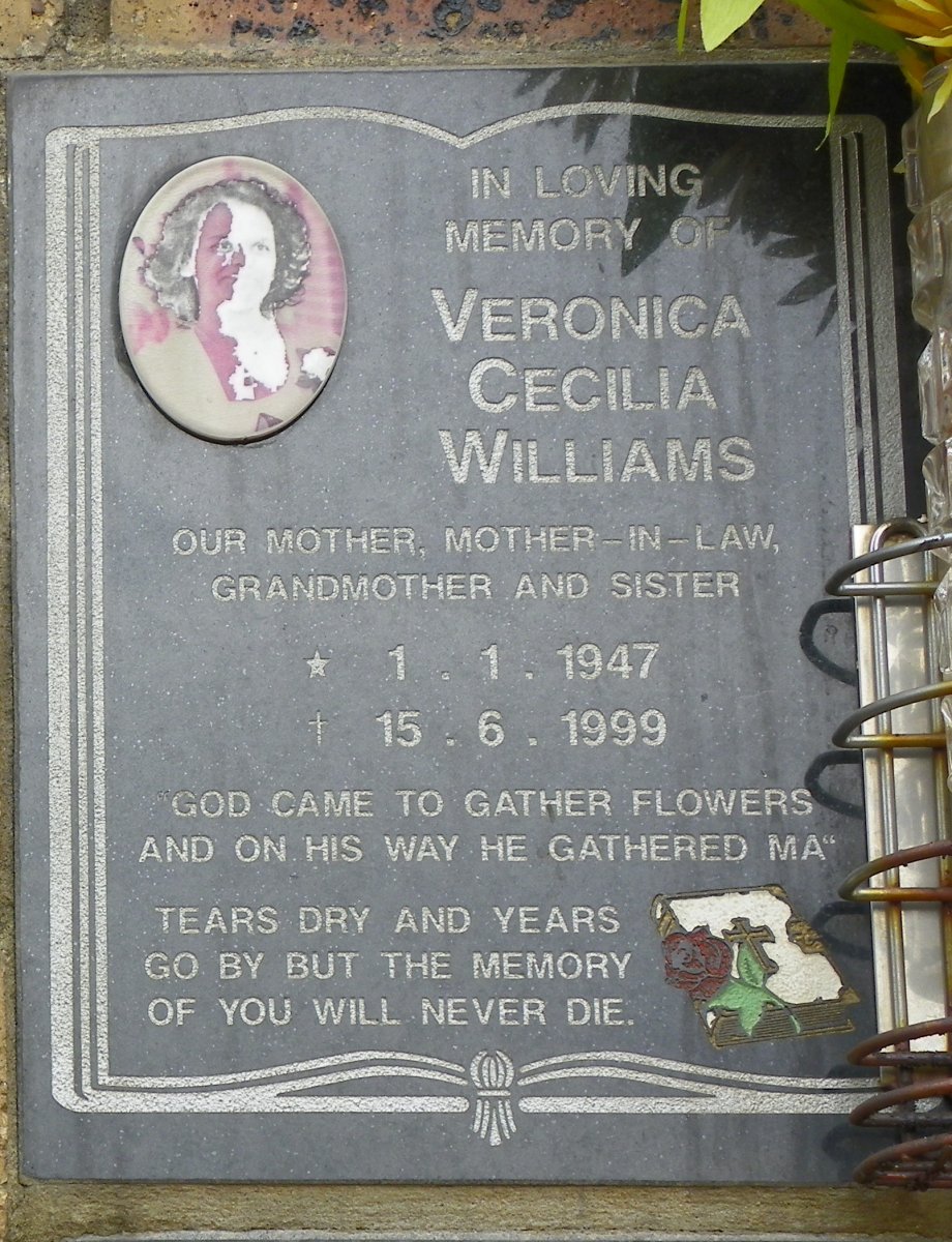 WILLIAMS Veronica Cecilia 1947-1999