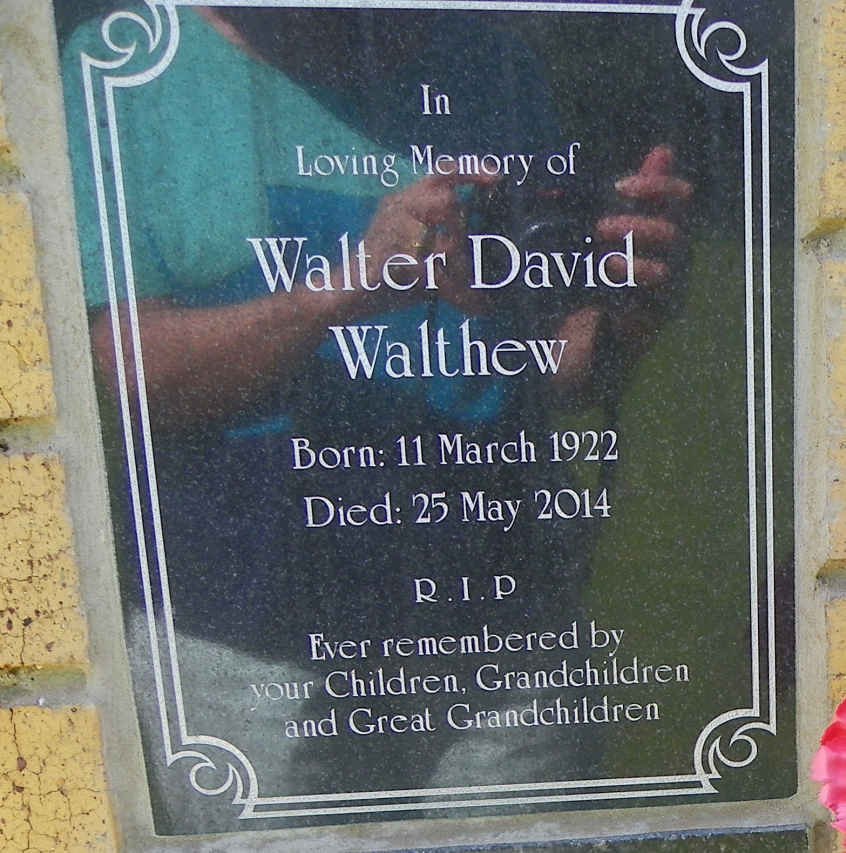 WALTHEW Walter David 1922-2014