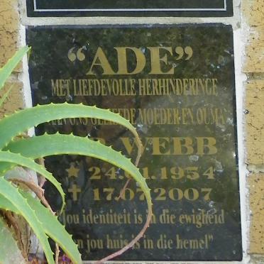 WEBB ? 1954-2007