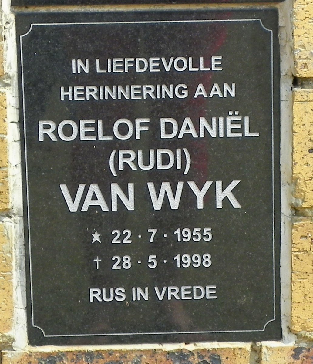 WYK Roelof Daniël, van 1955-1998