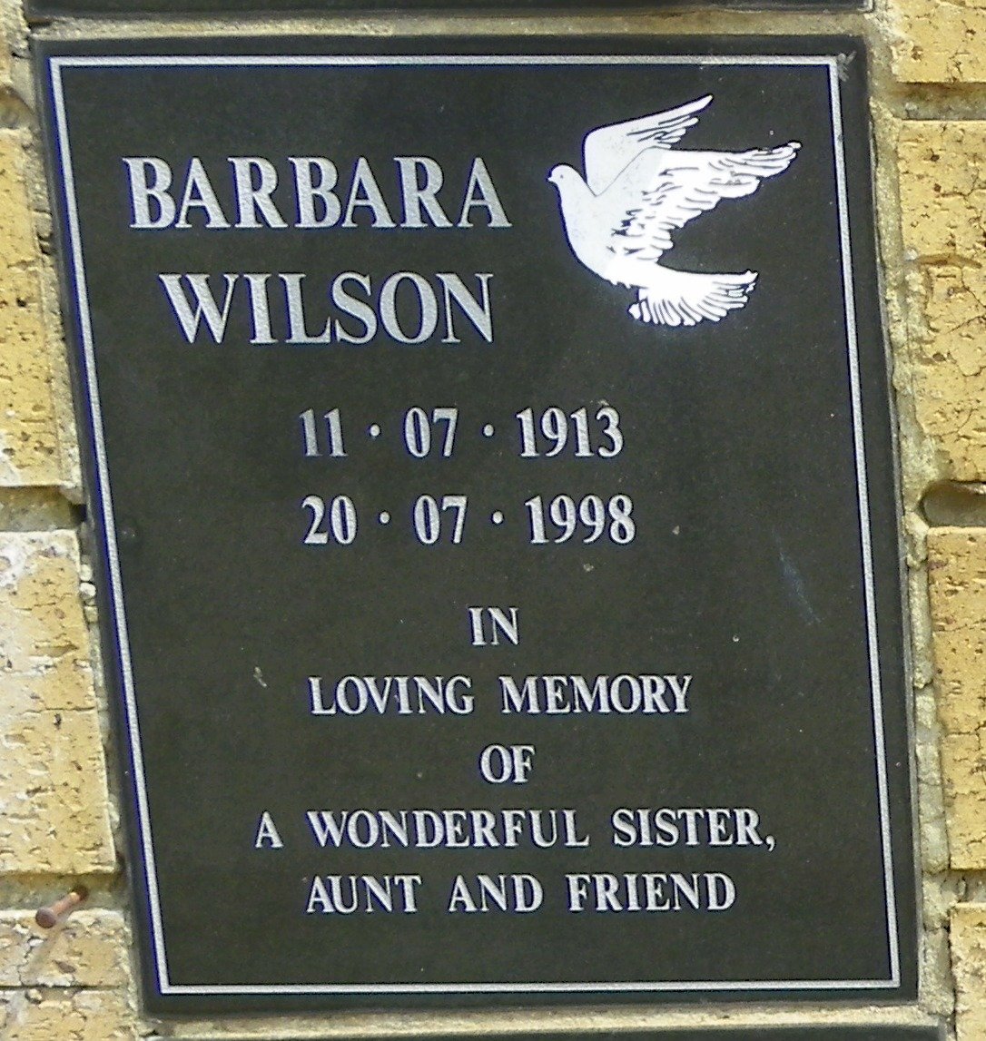 WILSON Barbara 1913-1998