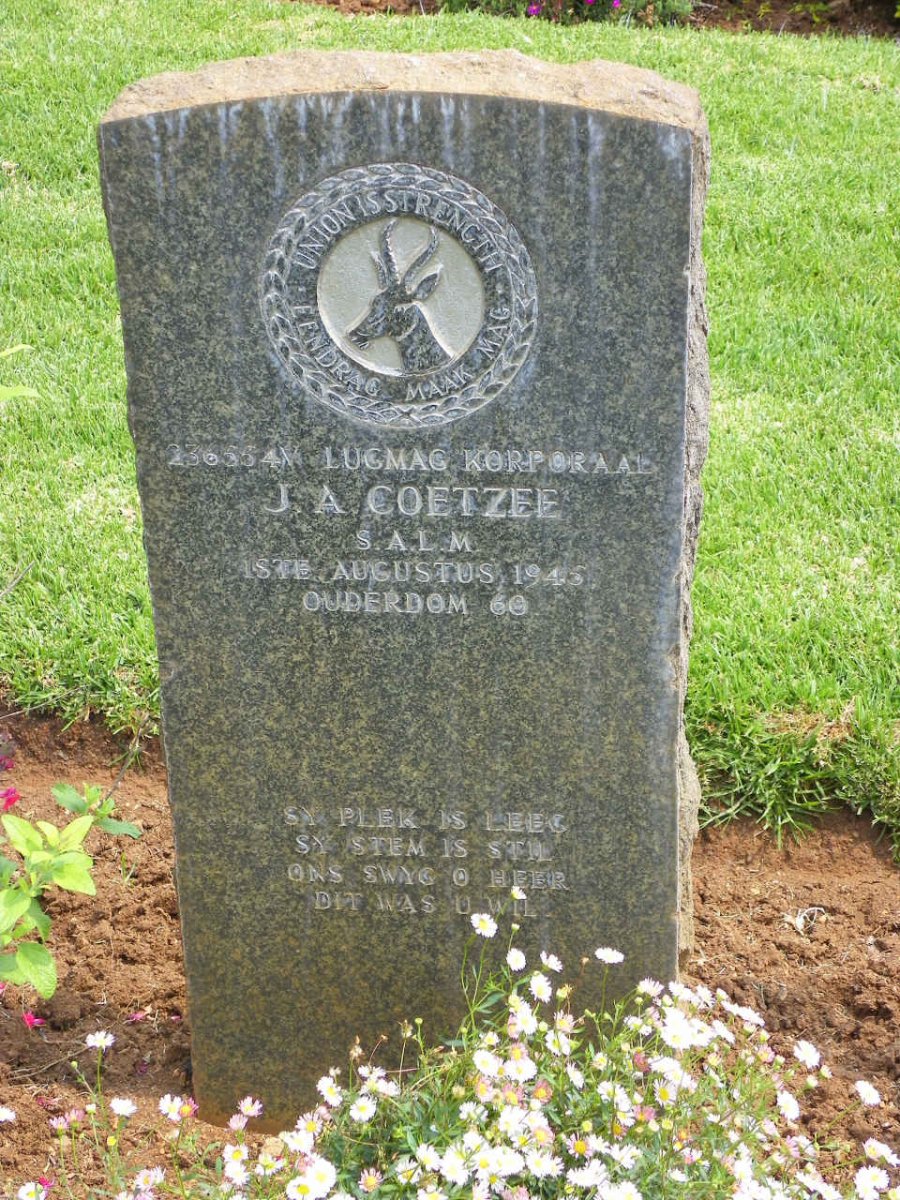 COETZEE J.A. -1945