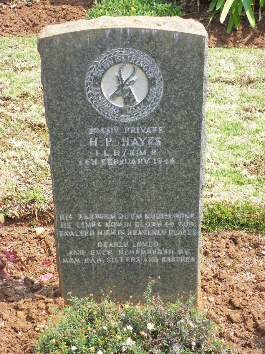 HAYES H.P. -1946
