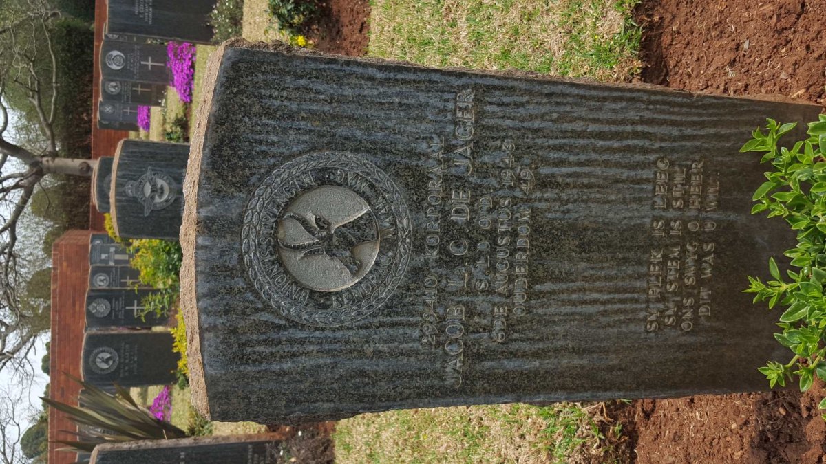 JAGER Jacob L.C., de -1943