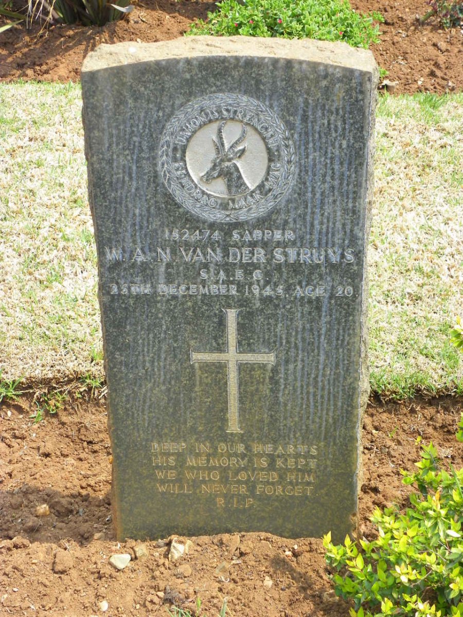 STRUYS W.A.N., van der -1945