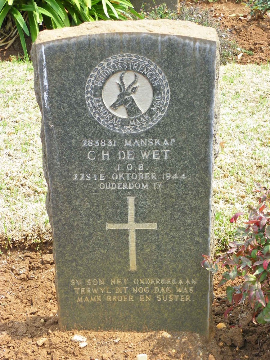 WET C.H., de -1944
