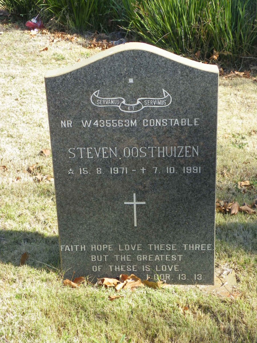 OOSTHUIZEN Steven 1971-1991