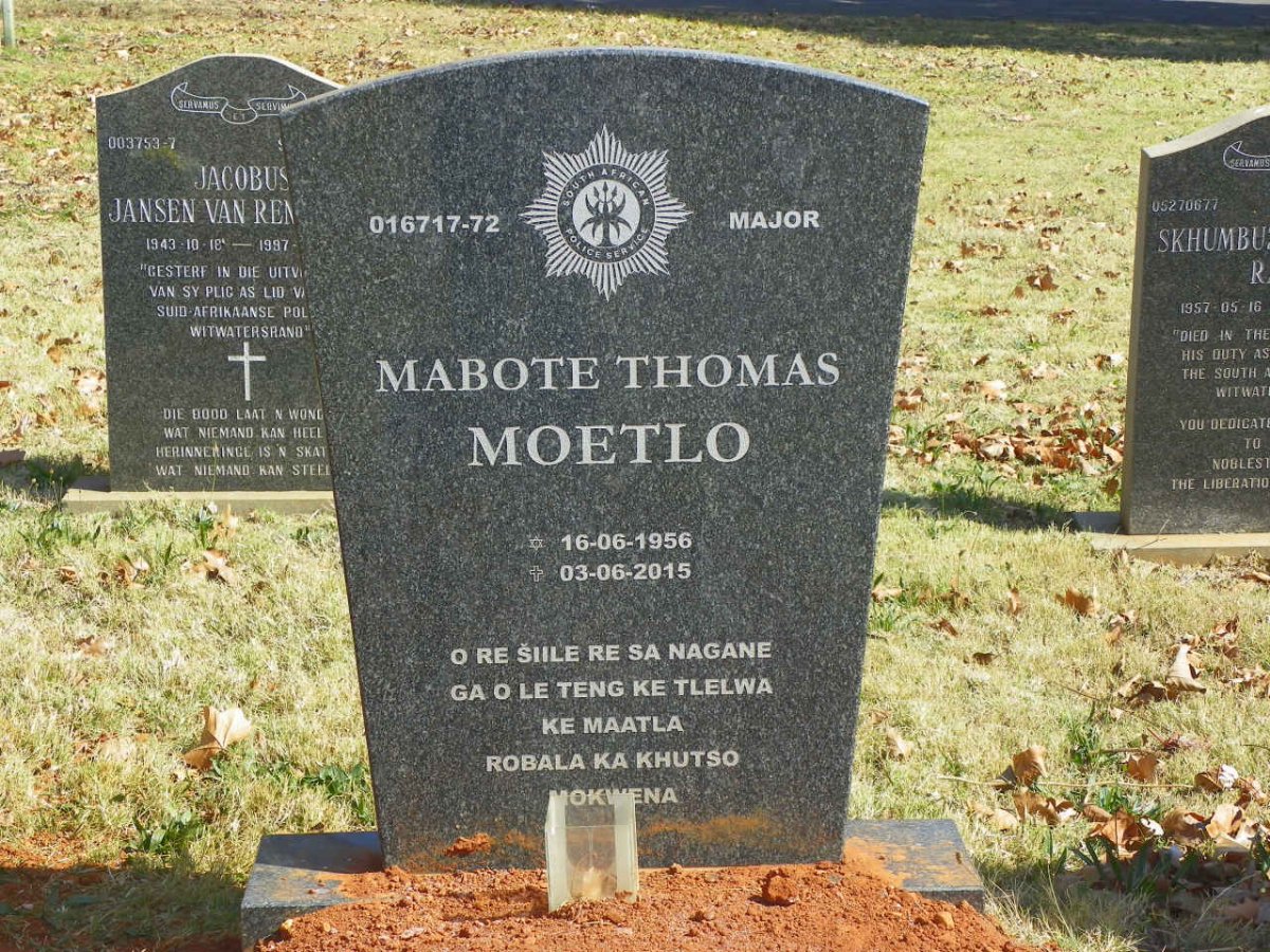 MOETLO Mabote Thomas 1956-2015