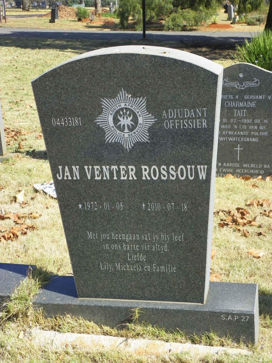 ROSSOUW Jan Venter 1972-2010