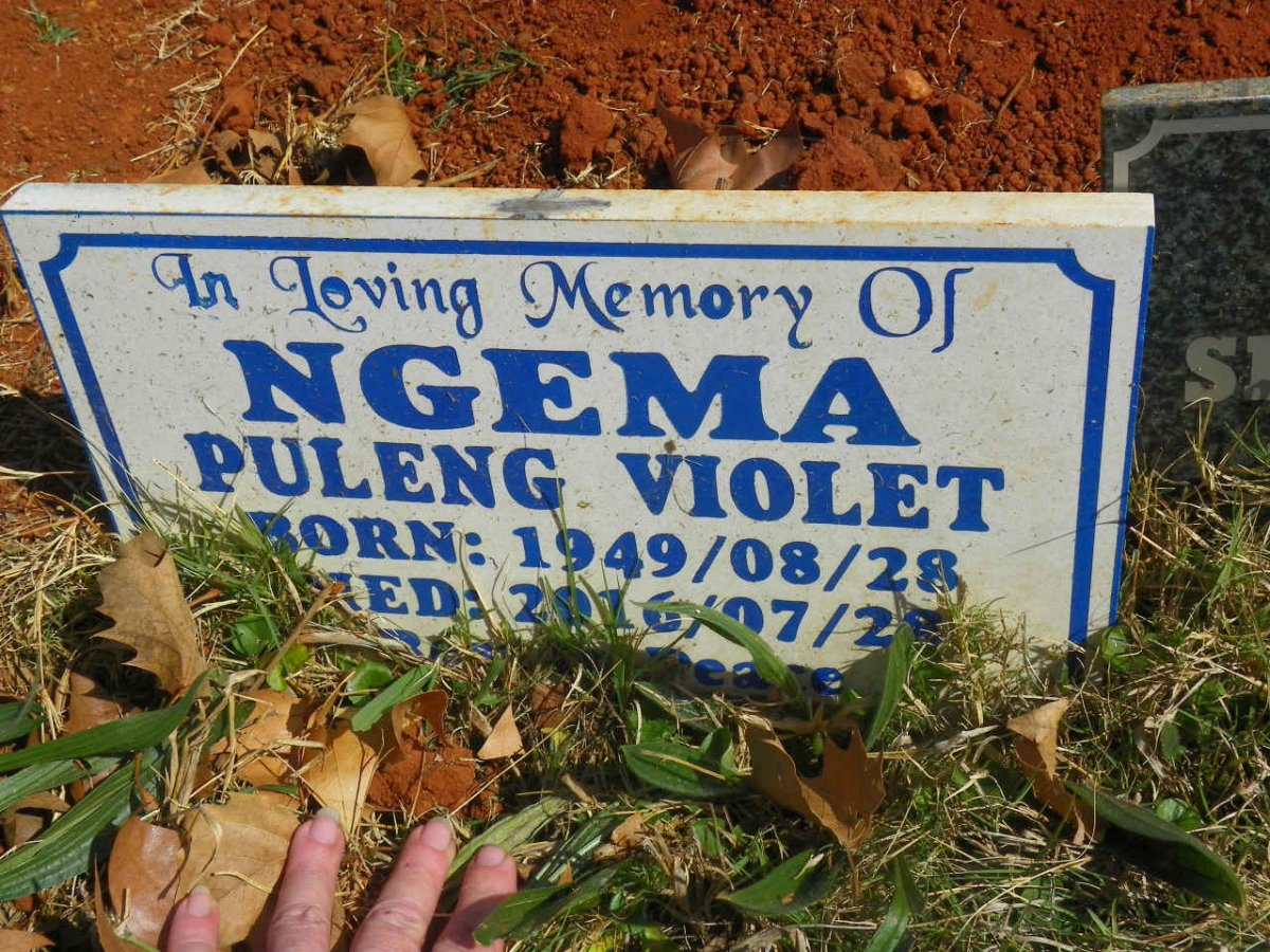 NGEMA Puleng Violet 1949-2016