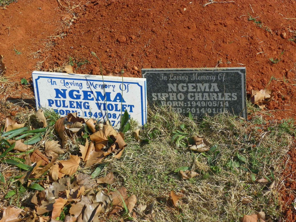 NGEMA Sipho Charles 1949-2014 &amp; Puleng Violet 1949-2016