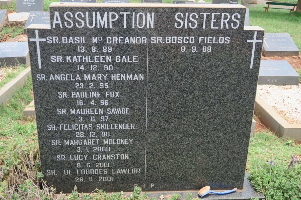Assumption Sisters' Graves