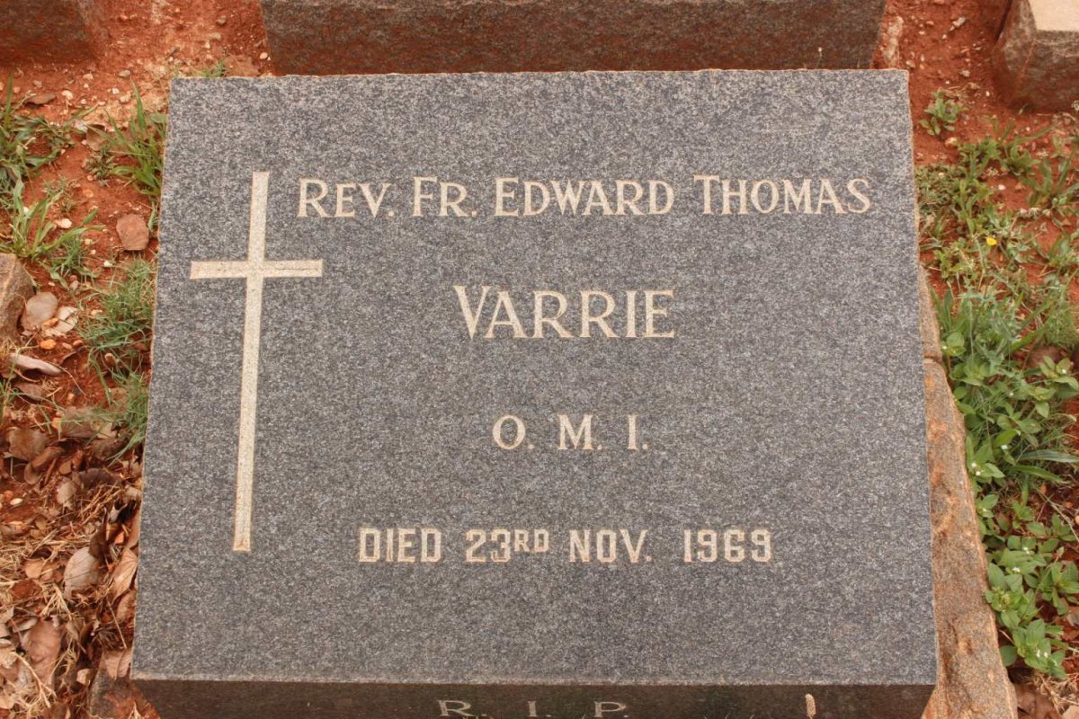 VARRIE Edward Thomas -1969