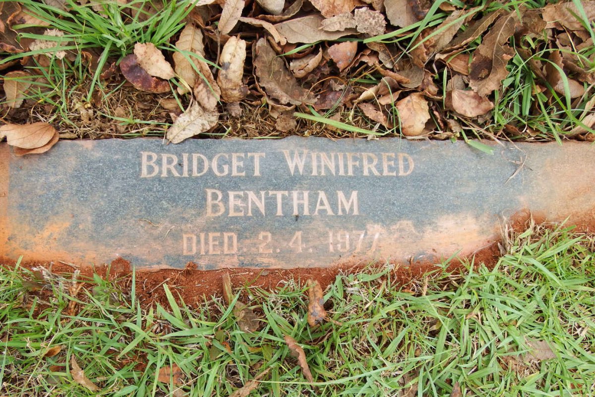 BENTHAM Bridget Winifred -1977