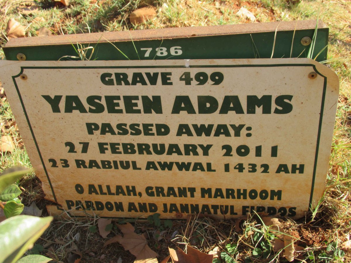 ADAMS Yaseen -2011