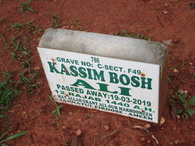 ALI Kassim Bosh -2019