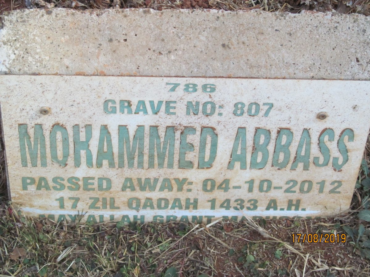 ABBASS Mohammed -2012