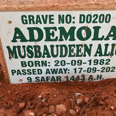 ALIU Ademola Musbaudeen 1982-2021