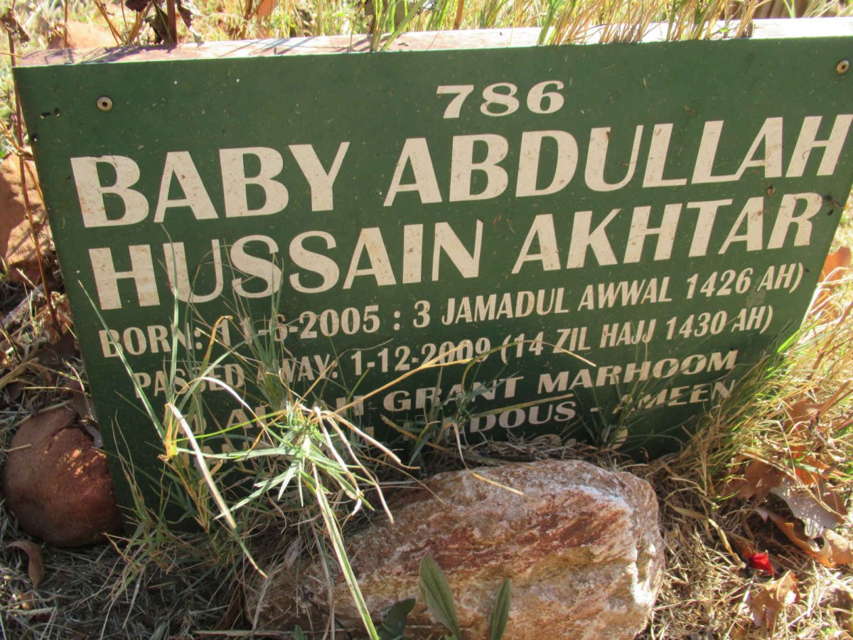 AKHTAR Baby Abdullah Hussain 2005-2009