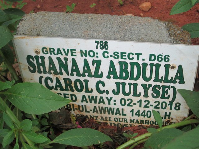 ABDULLA Shanaaz -2018