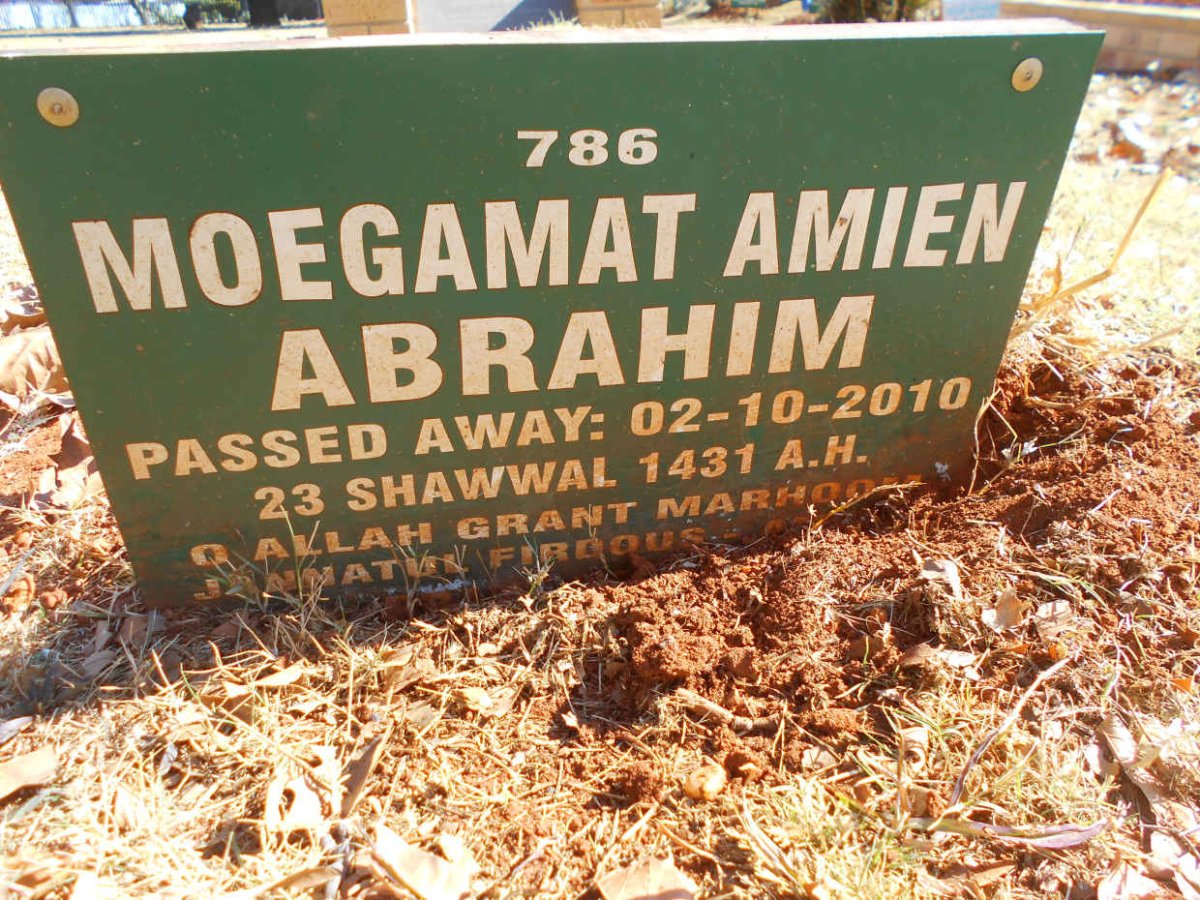 ABRAHIM Moegamat Amien -2010