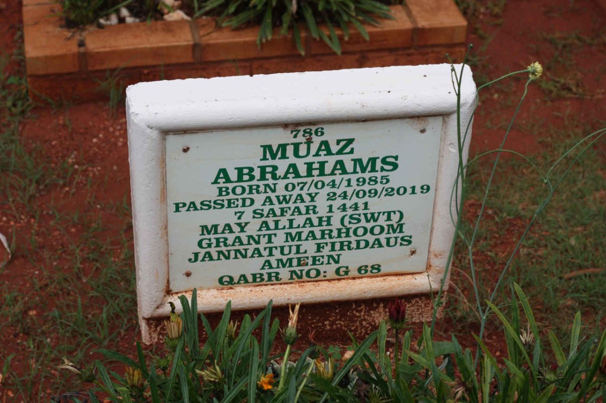 ABRAHAMS Muaz 1985-2019