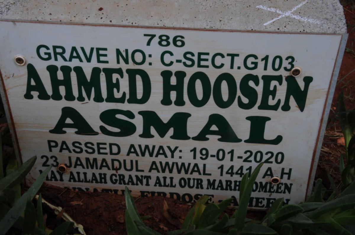 ASMAL Ahmed Hoosen -2020