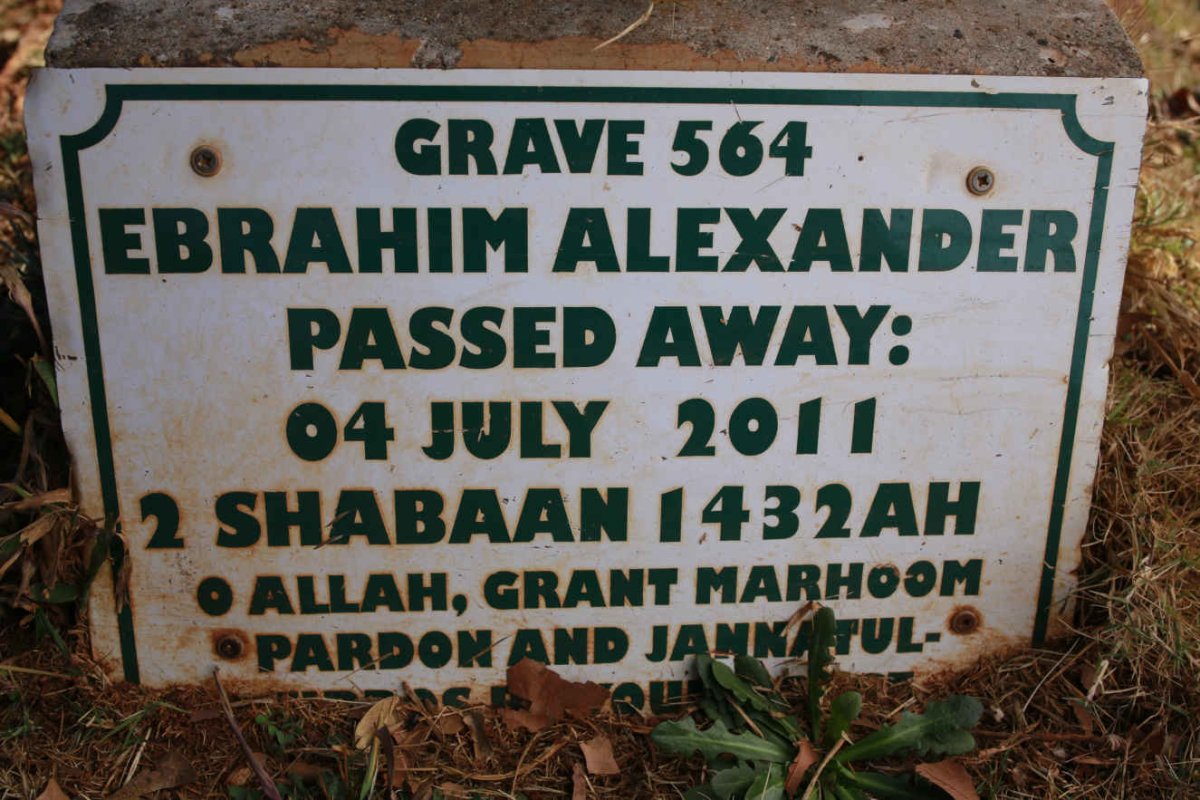 ALEXANDER Ebrahim -2011