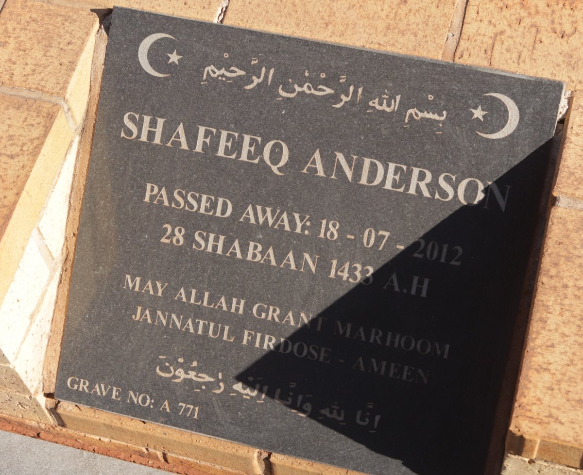 ANDERSON Shafeeq -2012