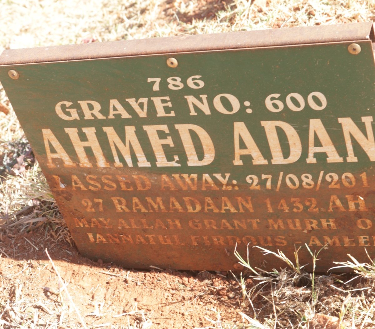 ADAN Ahmed -201?