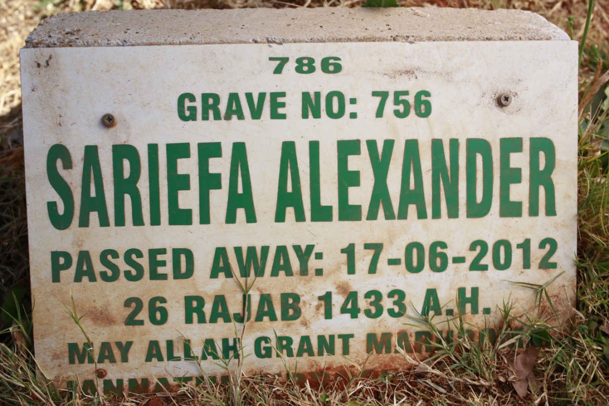 ALEXANDER Sariefa -2012