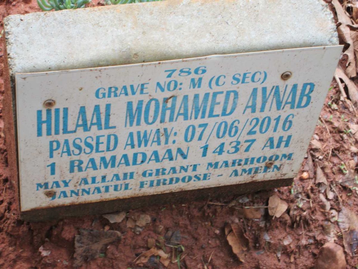 AYNAB Hilaal Mohamed -2016