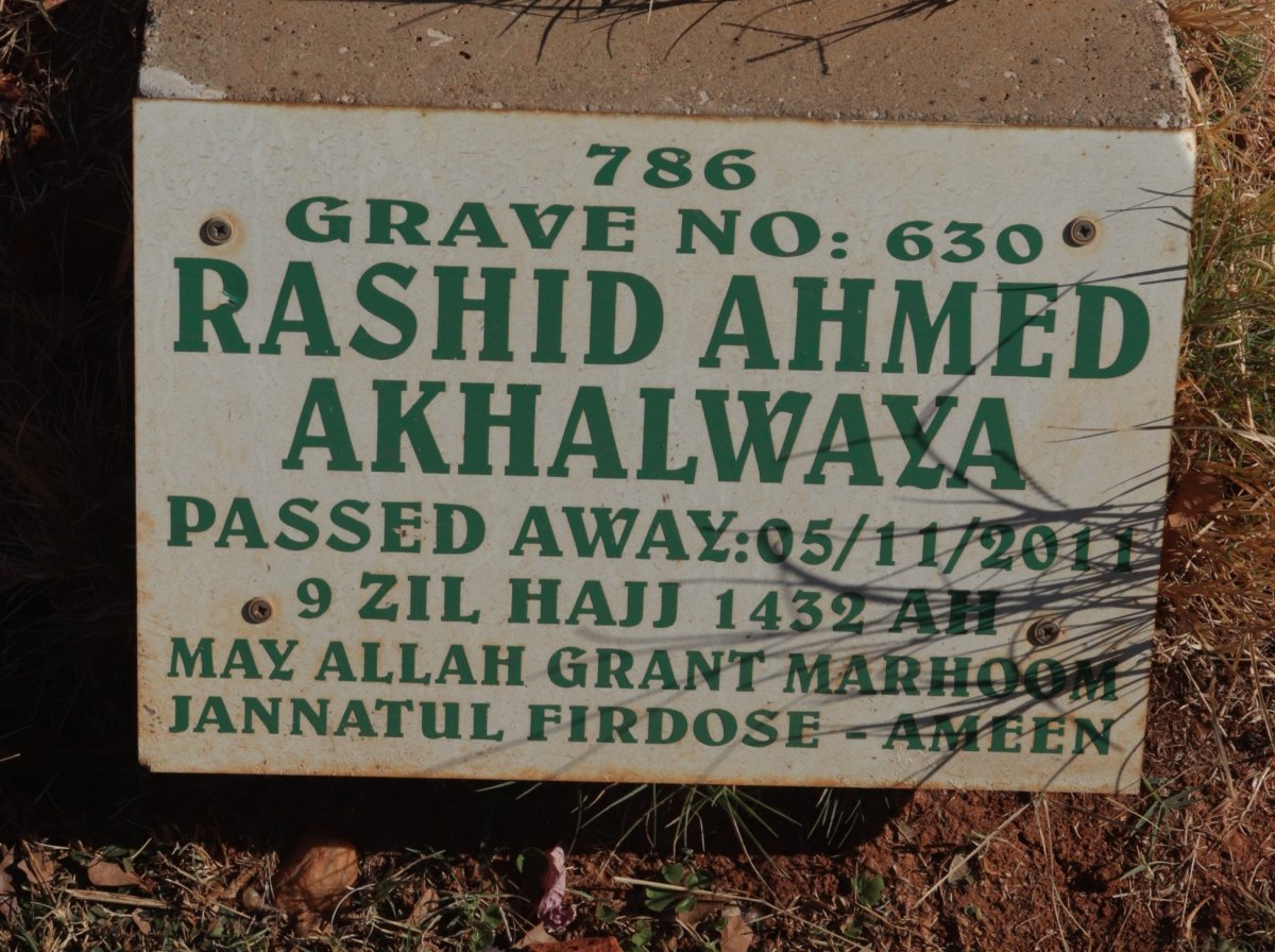 AKHALWAYA Rashid Ahmed -2011