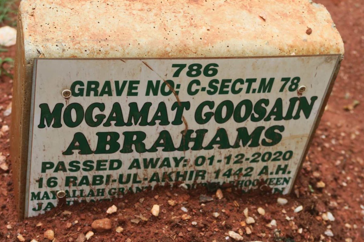 ABRAHAMS Mogamat Goosain -2020