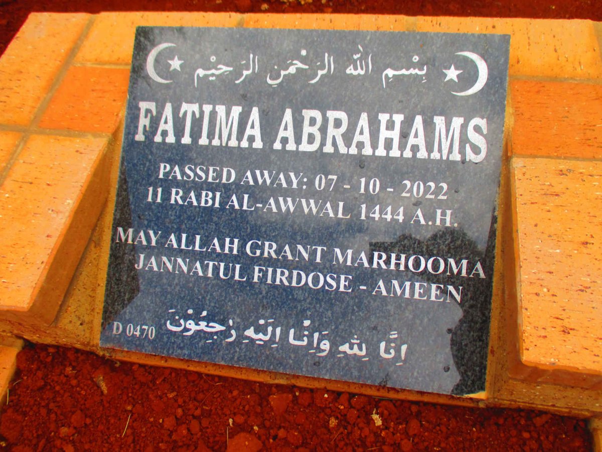 ABRAHAMS Fatima -2022