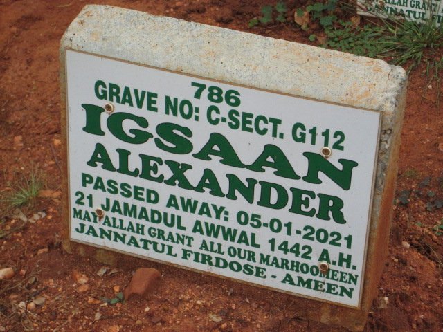 ALEXANDER Igsaan -2021