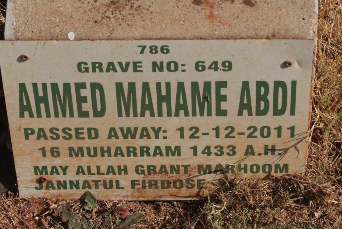 ABDI Ahmed Mahame -2011
