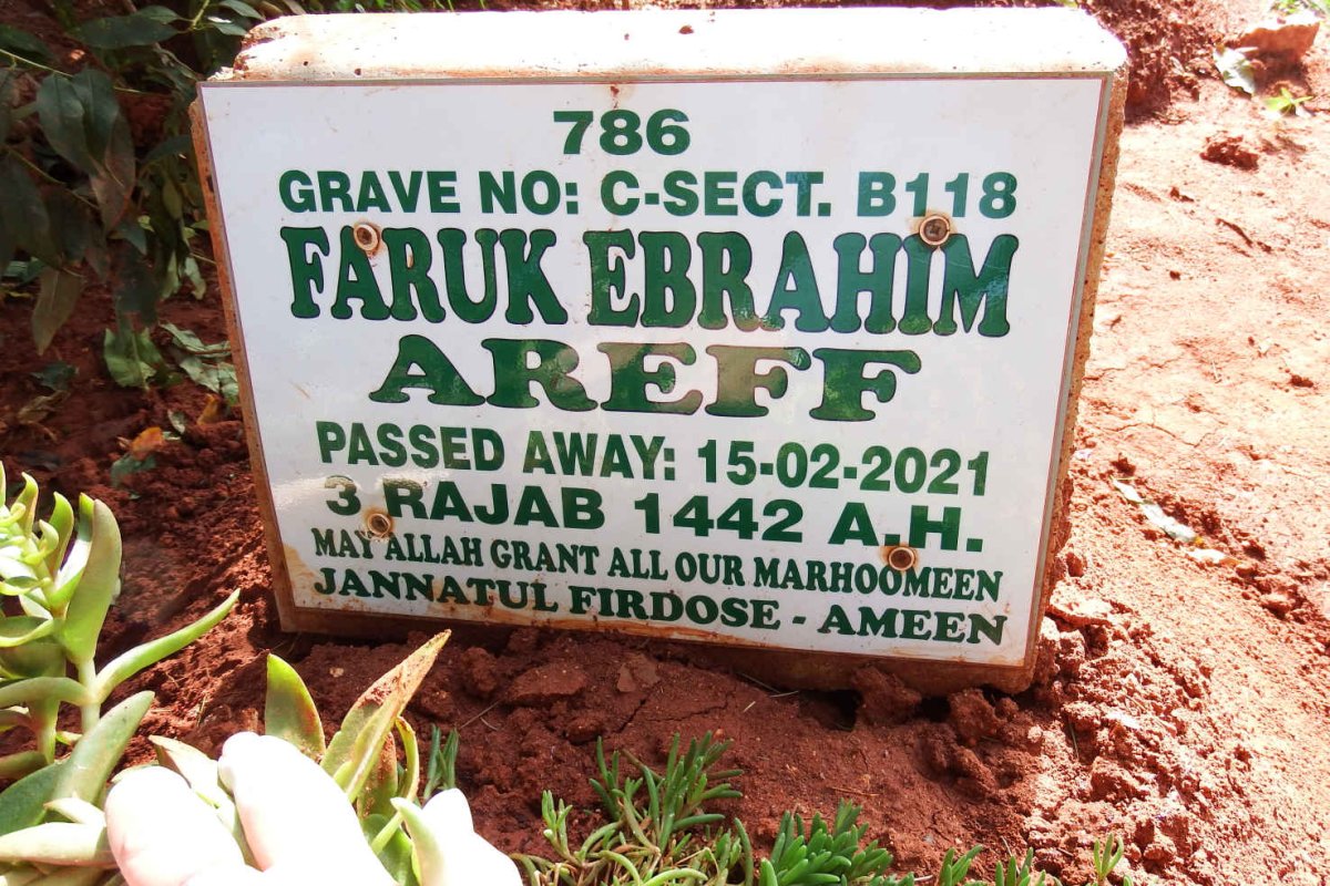 AREFF Faruk Ebrahim -2021