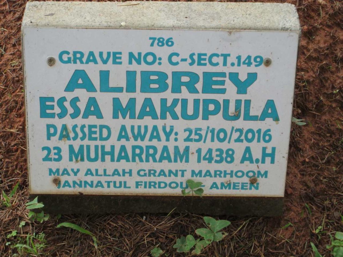 ALIBREY Essa Makupula -2016