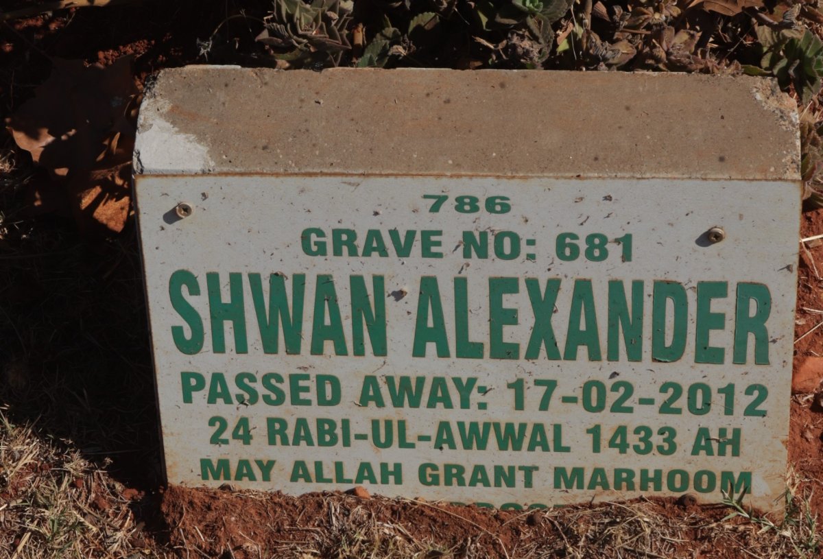 ALEXANDER Shwan -2012