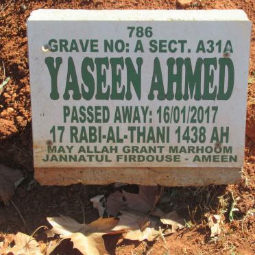 AHMED Yaseen -2017