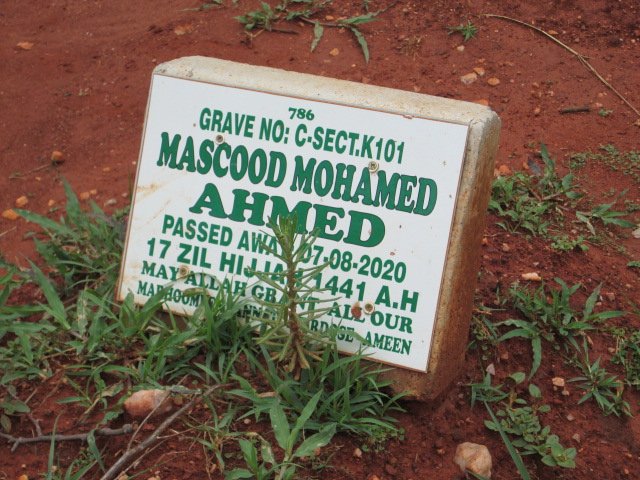 AHMED Mascood Mohamed -2020
